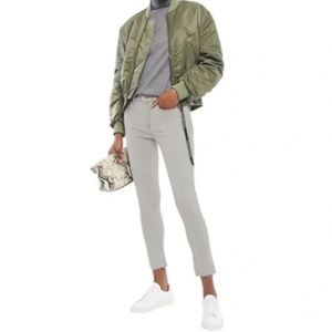 RAG & BONE WOMENS ANKLE SKINNY JEANS STRETCHY GRAY LIGHT WASH SIZE 26 HIGH WAIST